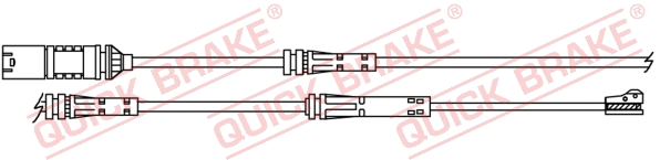 Stabdžių trinkelių susidėvėjimo daviklis QUICK BRAKE WS 0446 A