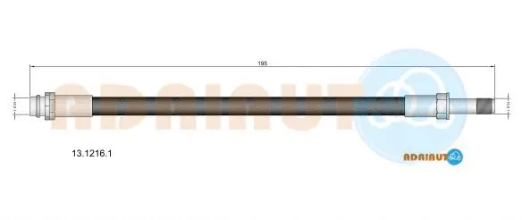 Stabdžių žarnelė ADRIAUTO 13.1216.1