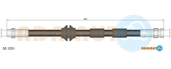 Stabdžių žarnelė ADRIAUTO 55.1251