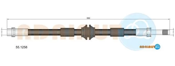Stabdžių žarnelė ADRIAUTO 55.1258