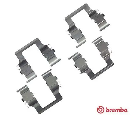 Diskinių stabdžių trinkelių priedų komplektas BREMBO A 02 201
