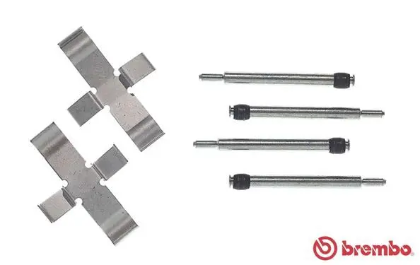 Diskinių stabdžių trinkelių priedų komplektas BREMBO A 02 207