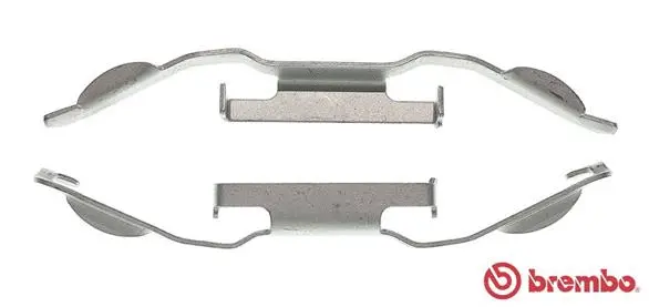 Stabdžių apkabos priedų komplektas BREMBO A 02 224