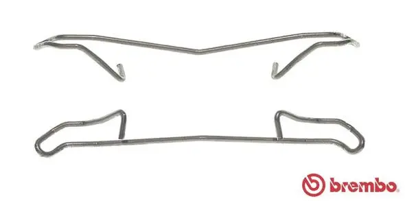 Stabdžių apkabos priedų komplektas BREMBO A 02 245