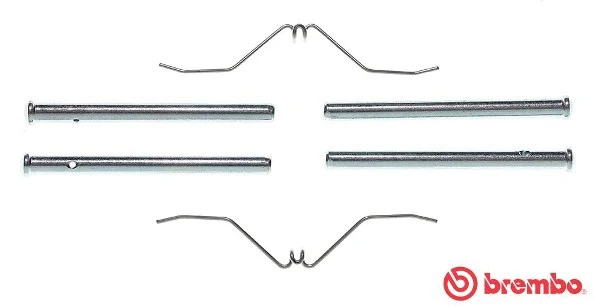 Diskinių stabdžių trinkelių priedų komplektas BREMBO A 02 264