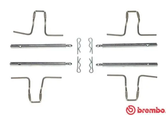 Diskinių stabdžių trinkelių priedų komplektas BREMBO A 02 278