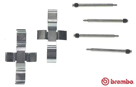 Diskinių stabdžių trinkelių priedų komplektas BREMBO A 02 279