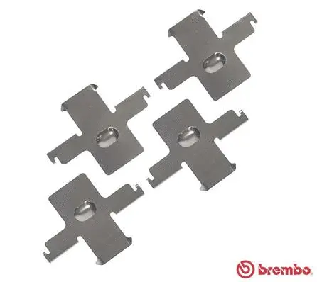 Diskinių stabdžių trinkelių priedų komplektas BREMBO A 02 290