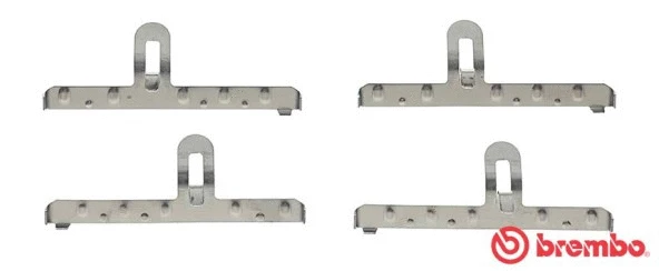 Diskinių stabdžių trinkelių priedų komplektas BREMBO A 02 303