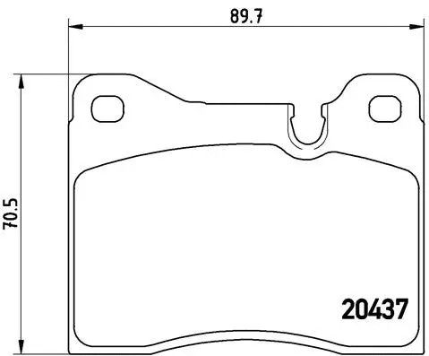 Diskinių stabdžių trinkelių rinkinys BREMBO P 06 003