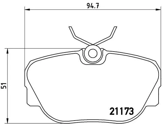 Diskinių stabdžių trinkelių rinkinys BREMBO P 06 010