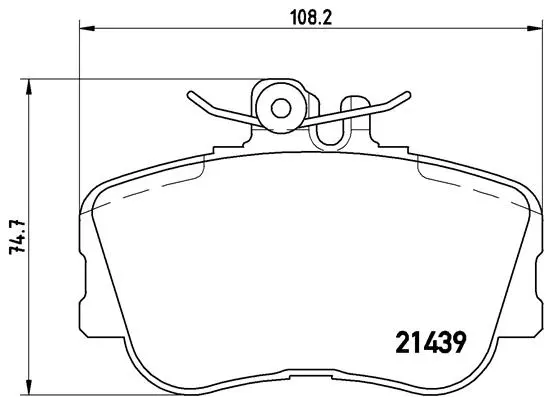 Diskinių stabdžių trinkelių rinkinys BREMBO P 06 017