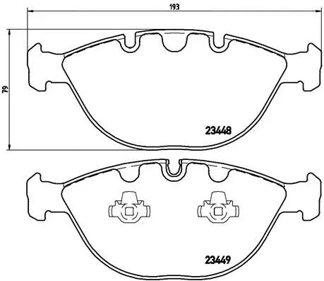 Diskinių stabdžių trinkelių rinkinys BREMBO P 06 028