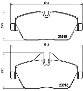 Diskinių stabdžių trinkelių rinkinys BREMBO P 06 034X