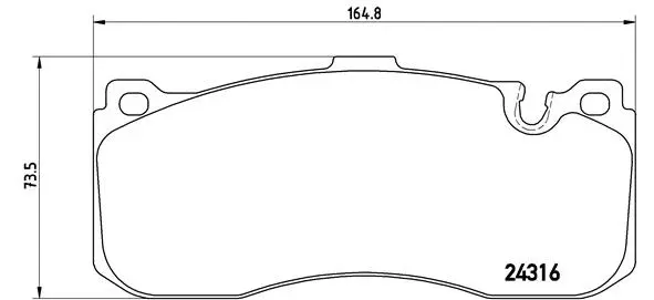 Diskinių stabdžių trinkelių rinkinys BREMBO P 06 041