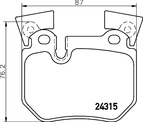 Diskinių stabdžių trinkelių rinkinys BREMBO P 06 059