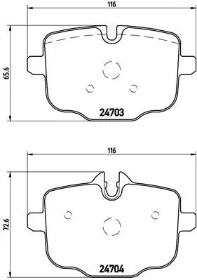 Diskinių stabdžių trinkelių rinkinys BREMBO P 06 061