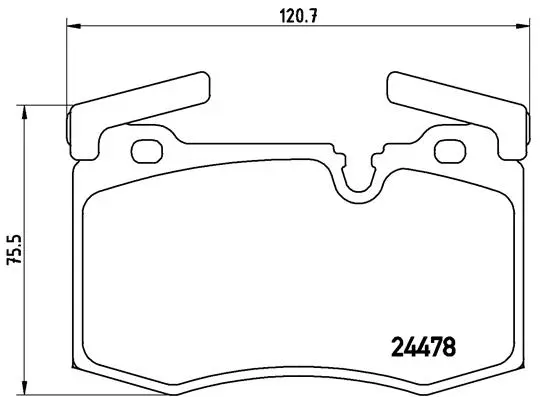 Diskinių stabdžių trinkelių rinkinys BREMBO P 06 068