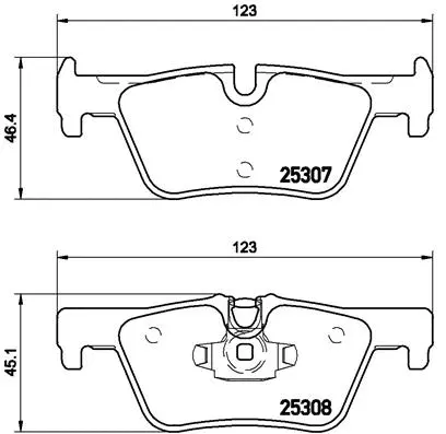 Diskinių stabdžių trinkelių rinkinys BREMBO P 06 071X