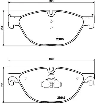 Diskinių stabdžių trinkelių rinkinys BREMBO P 06 076