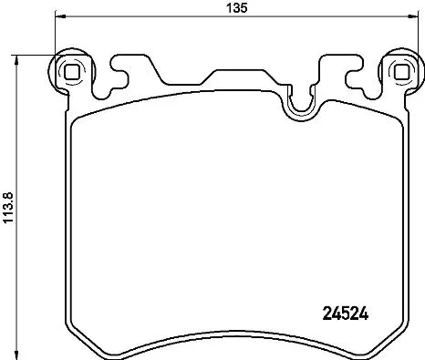 Diskinių stabdžių trinkelių rinkinys BREMBO P 06 077