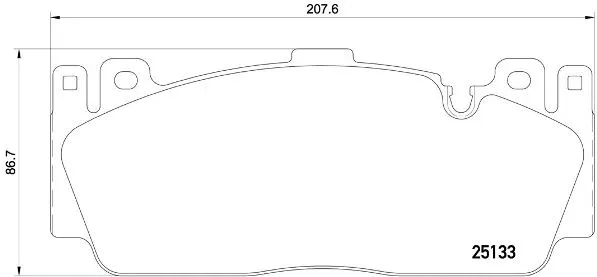 Diskinių stabdžių trinkelių rinkinys BREMBO P 06 079