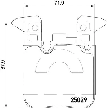 Diskinių stabdžių trinkelių rinkinys BREMBO P 06 087X