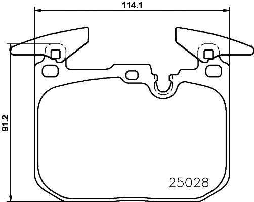 Diskinių stabdžių trinkelių rinkinys BREMBO P 06 096