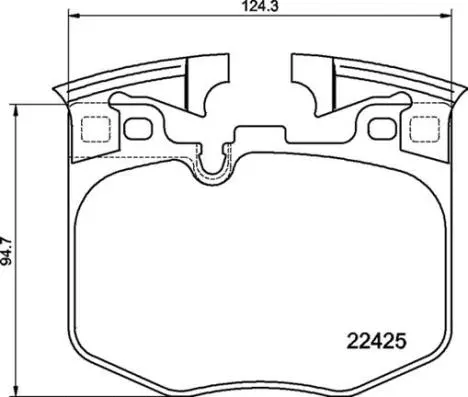 Diskinių stabdžių trinkelių rinkinys BREMBO P 06 099