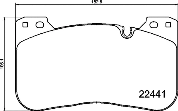 Diskinių stabdžių trinkelių rinkinys BREMBO P 06 100