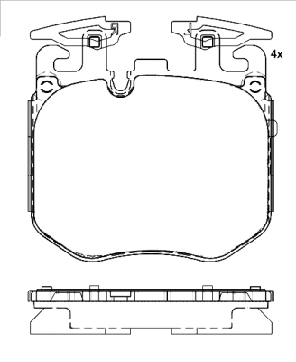 Diskinių stabdžių trinkelių rinkinys BREMBO P 06 106
