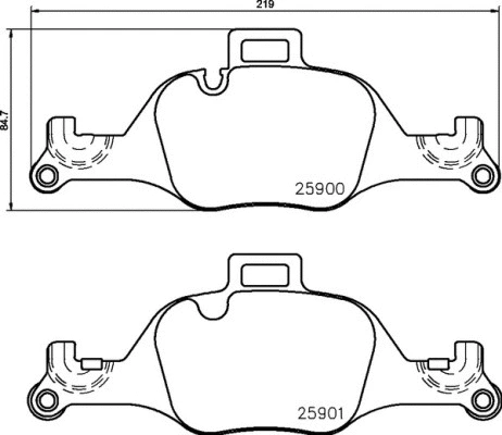 Diskinių stabdžių trinkelių rinkinys BREMBO P 06 107