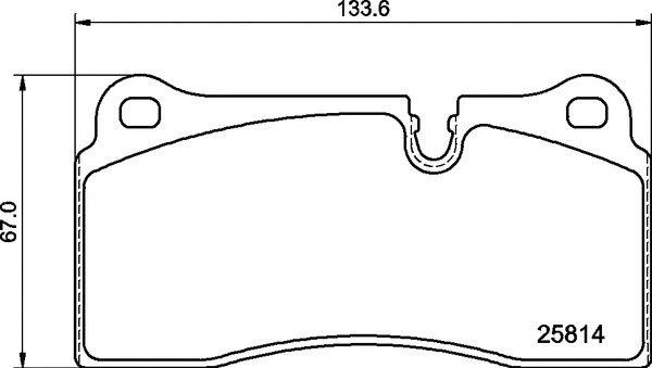 Diskinių stabdžių trinkelių rinkinys BREMBO P 06 111