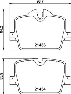 Diskinių stabdžių trinkelių rinkinys BREMBO P 06 114