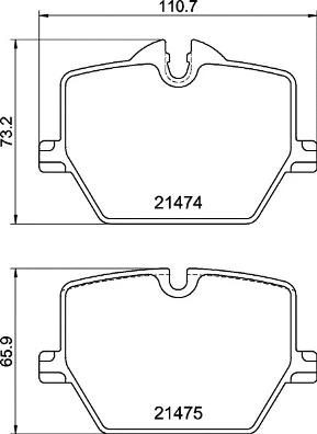 Diskinių stabdžių trinkelių rinkinys BREMBO P 06 116