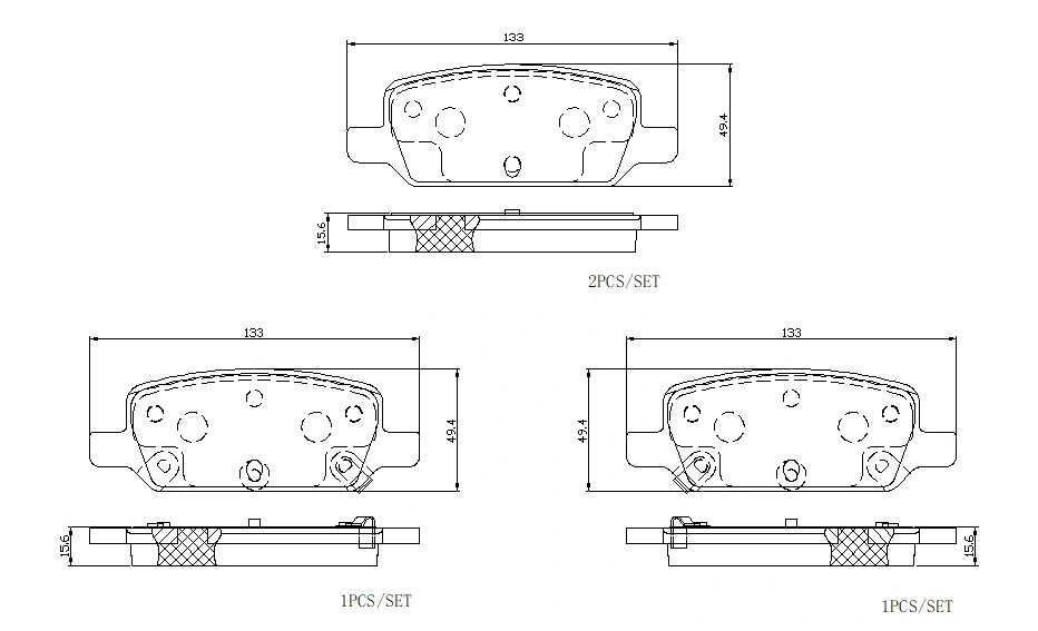 Diskinių stabdžių trinkelių rinkinys BREMBO P 09 027E