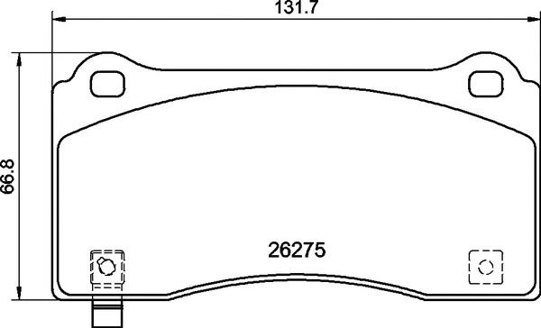 Diskinių stabdžių trinkelių rinkinys BREMBO P 09 028