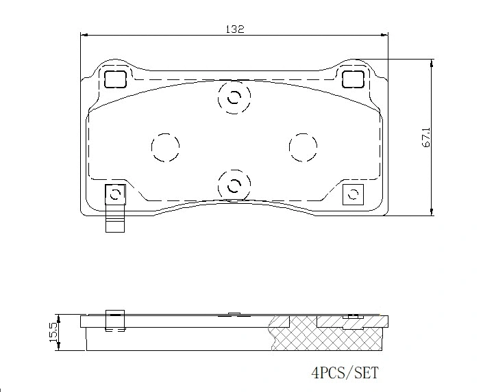 Diskinių stabdžių trinkelių rinkinys BREMBO P 09 028E