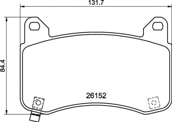 Diskinių stabdžių trinkelių rinkinys BREMBO P 09 029