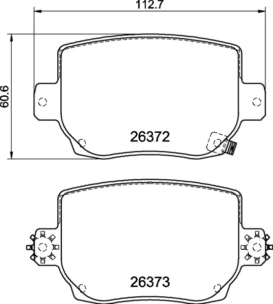 Diskinių stabdžių trinkelių rinkinys BREMBO P 09 030