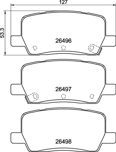 Diskinių stabdžių trinkelių rinkinys BREMBO P 09 032