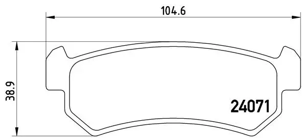 Diskinių stabdžių trinkelių rinkinys BREMBO P 10 001