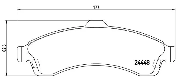 Diskinių stabdžių trinkelių rinkinys BREMBO P 10 009