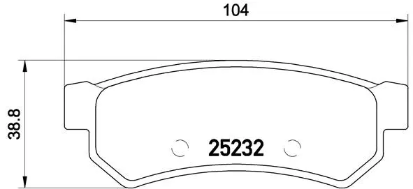 Diskinių stabdžių trinkelių rinkinys BREMBO P 10 053