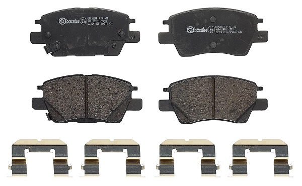 Diskinių stabdžių trinkelių rinkinys BREMBO P 10 073