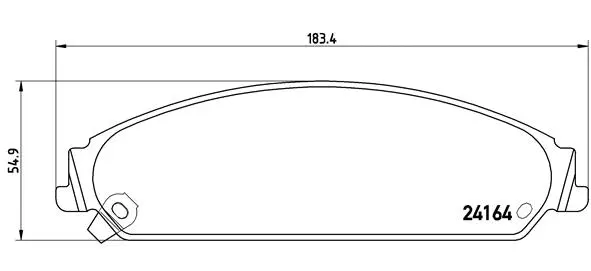 Diskinių stabdžių trinkelių rinkinys BREMBO P 11 017