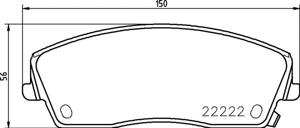 Diskinių stabdžių trinkelių rinkinys BREMBO P 11 041