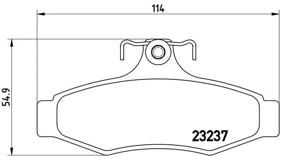 Diskinių stabdžių trinkelių rinkinys BREMBO P 15 005