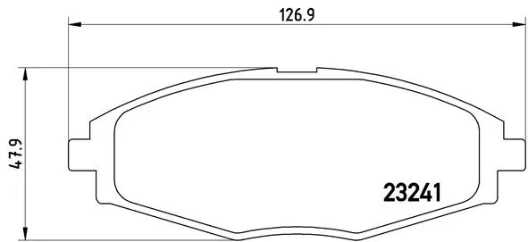 Diskinių stabdžių trinkelių rinkinys BREMBO P 15 006