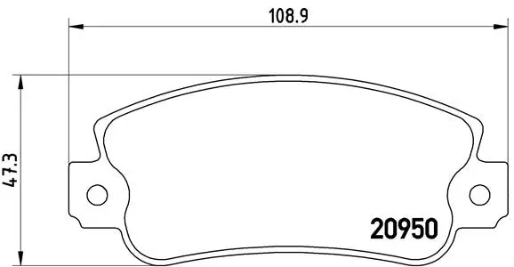 Diskinių stabdžių trinkelių rinkinys BREMBO P 23 021